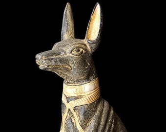 Minibuste Egyptische god Anubis: altaarstandbeeld
