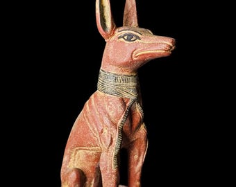 Minibuste Egyptische god Anubis: altaarstandbeeld
