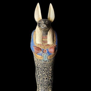 Egyptian God Anubis statue, Egyptian jackal statue, Anubis collectible, Egyptian mythology statue, Anubis figurine.