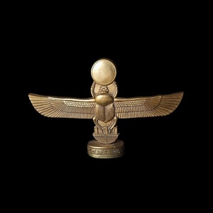 Egyptian Winged Scarab with God Anubis symbol for wall hanging decors