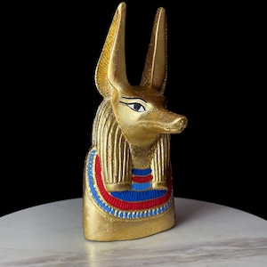 Schakal Gott Anubis Statue aus Ägypten, ägyptische Anubis Skulptur.