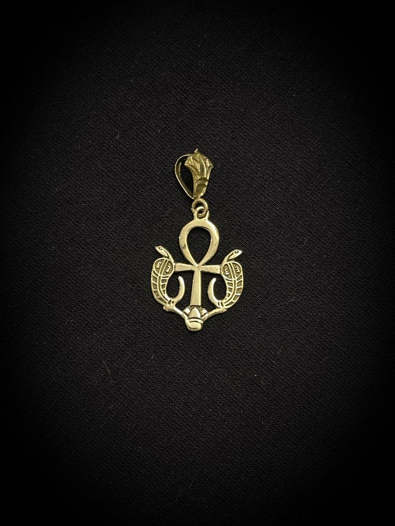 mighty uraeus cobra pendant Necklace with cross K… - image 6