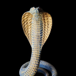 Ancient Egyptian Uraeus cobra statue, snake gifts for Snakes lovers