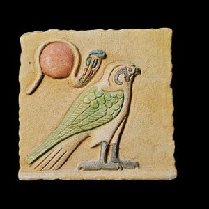 Ancient Egyptian Art reliefs made of stone, represent Egyptian mythology for Home decor, and Egyptian Wall Paintings.