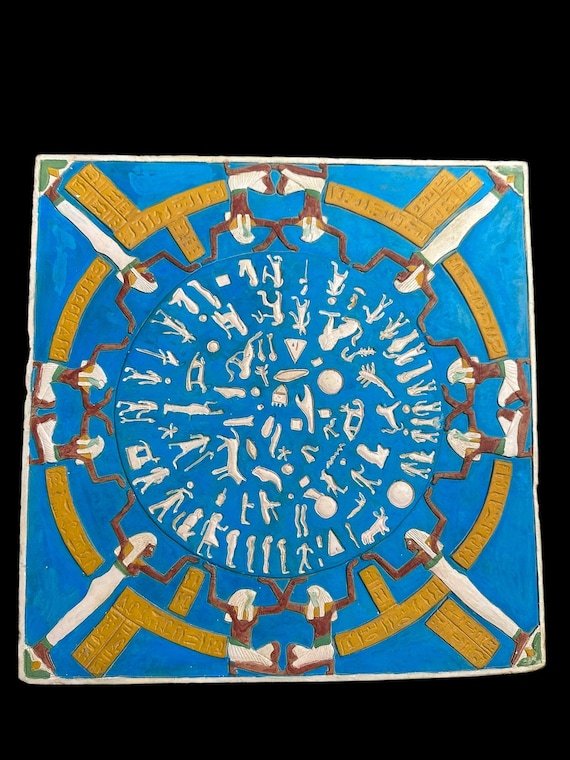エジプト パピルス画 （デンデラの黄道図） エジプト パピルス画の写真素材・画像素材 Image 22479577