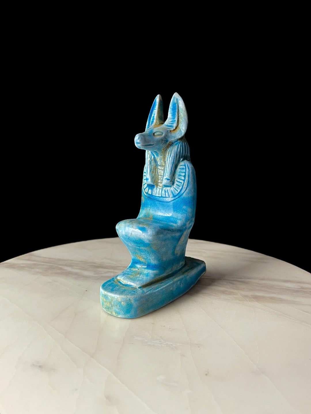 Mini Egyptian God Anubis Statue. - Etsy
