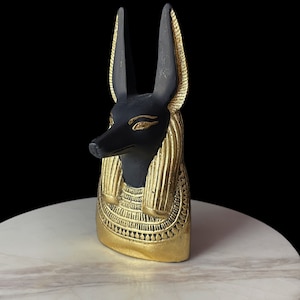 Schakal Gott Anubis Statue aus Ägypten, ägyptische Anubis Skulptur.
