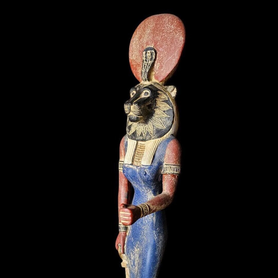 Goddess Sekhmet Statue Made in Egypt From Solid Stone - Etsy