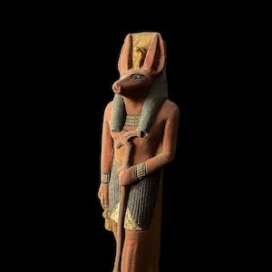 Schakal Gott Anubis Statue hergestellt in Ägypten, ägyptische Anubis Skulptur.
