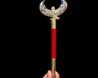 黒檀と真鍮の笏：古代エジプトのオシリスの杖 - Etsy 日本
