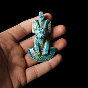 Egyptian God Anubis Pendant necklace, Anubis Charm. Jackal pendant for God Anubis