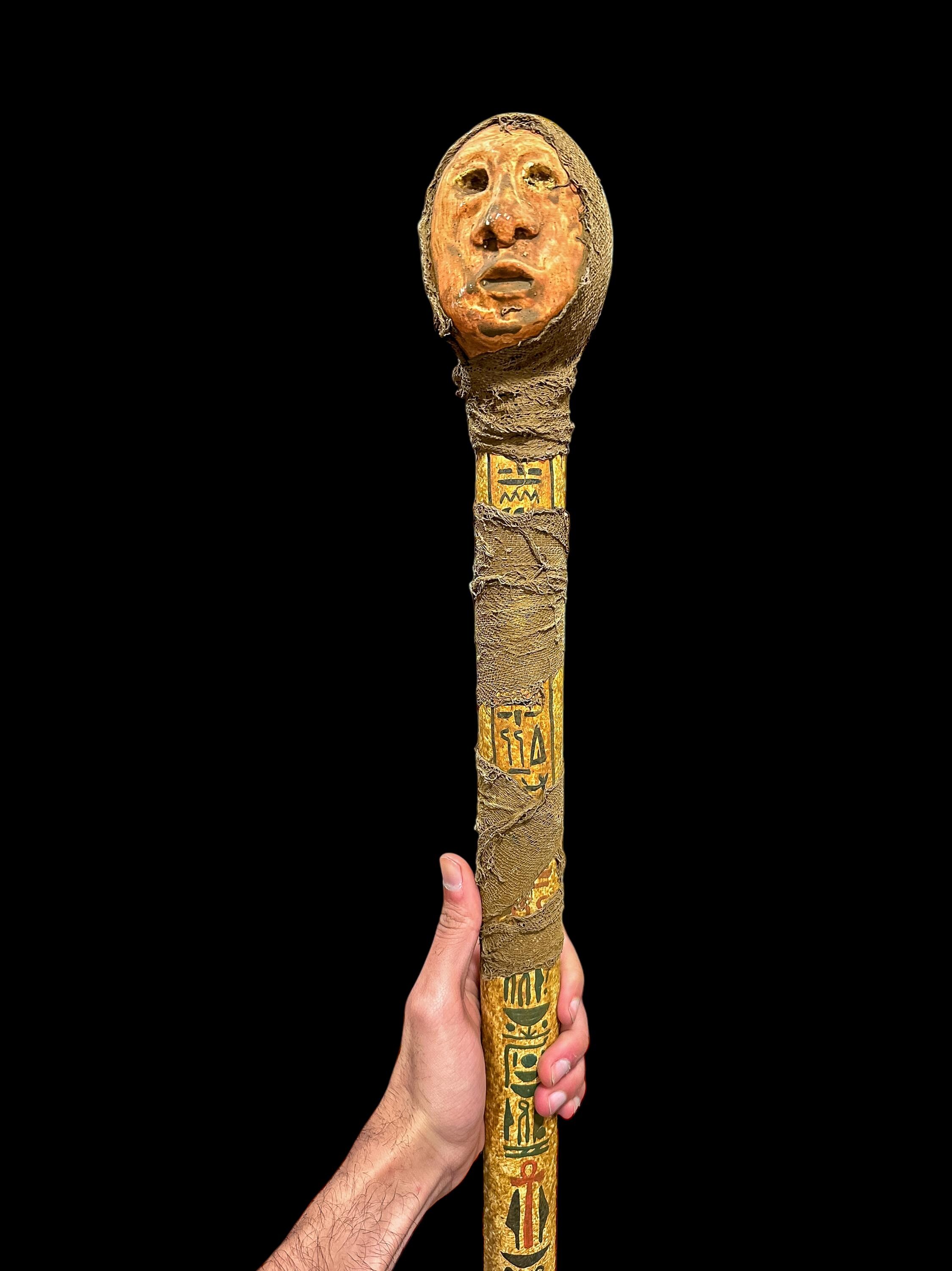 古代エジプトのワズ・セプター・スタッフ：儀式用の杖 - Etsy 日本