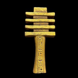 Djed, Egyptian Jewelry, Egyptian amulets, antique jewelry, Egyptian replica artifacts, historical reenactment accessories, vintage statue