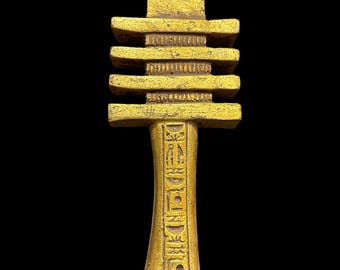 Egyptian Djed Amulet: Replica Artifact Statue
