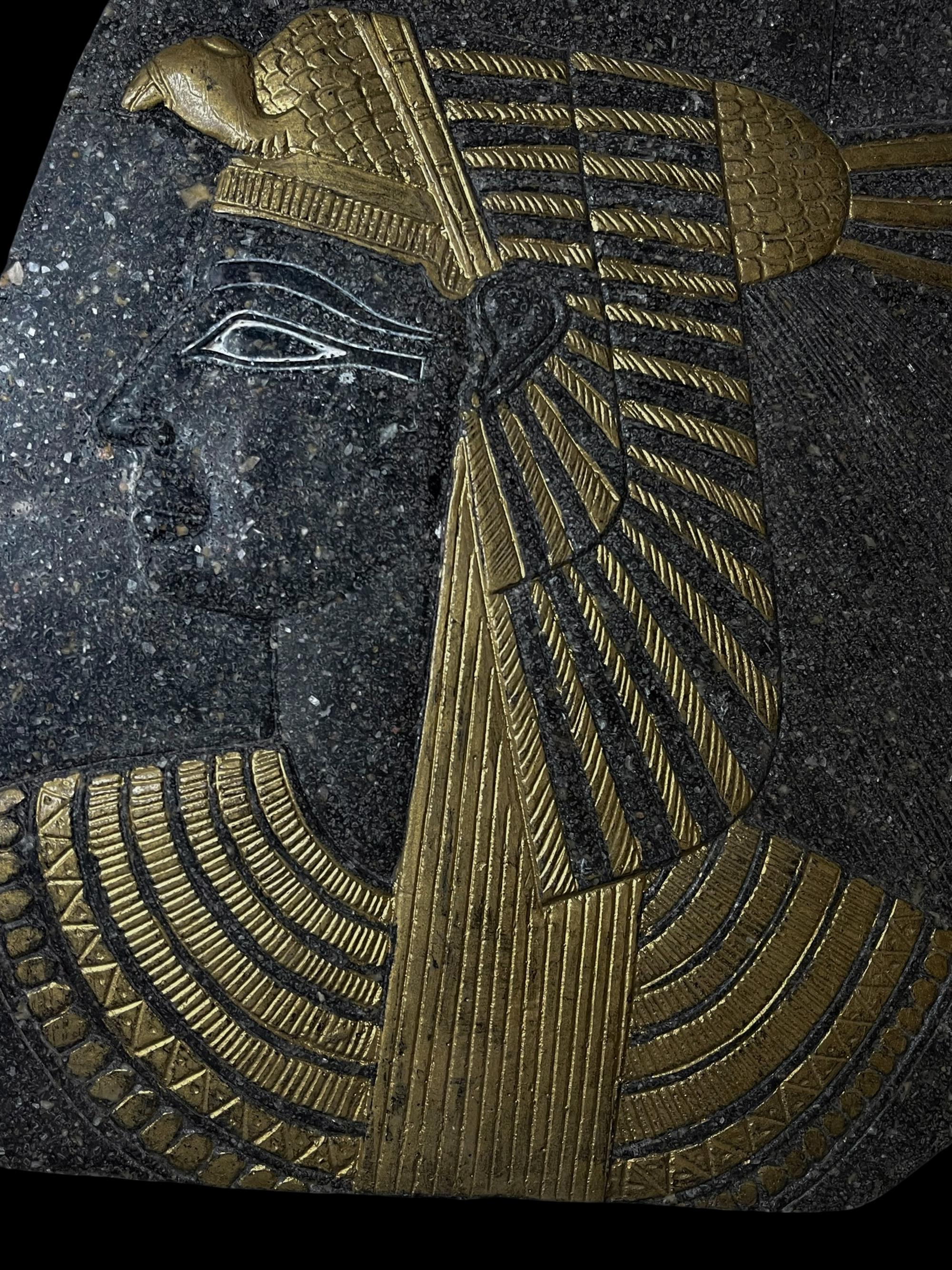 手作りのエジプトのクレオパトラ像：古代の女王の壁飾り - Etsy 日本