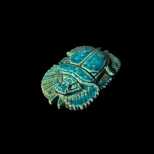 Aegyptischer Skarabäus, der dekorative Glückskarabäus im alten Ägypten, Skarabäuskäfersymbol