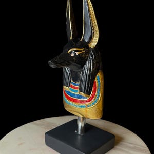 Schakal Gott Anubis Statue aus Ägypten, ägyptische Anubis Skulptur.