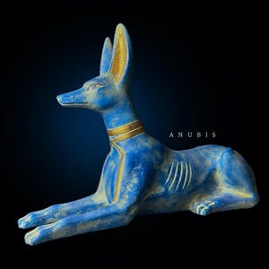 Schakal Gott Anubis Statue aus Ägypten, ägyptische Anubis Skulptur.