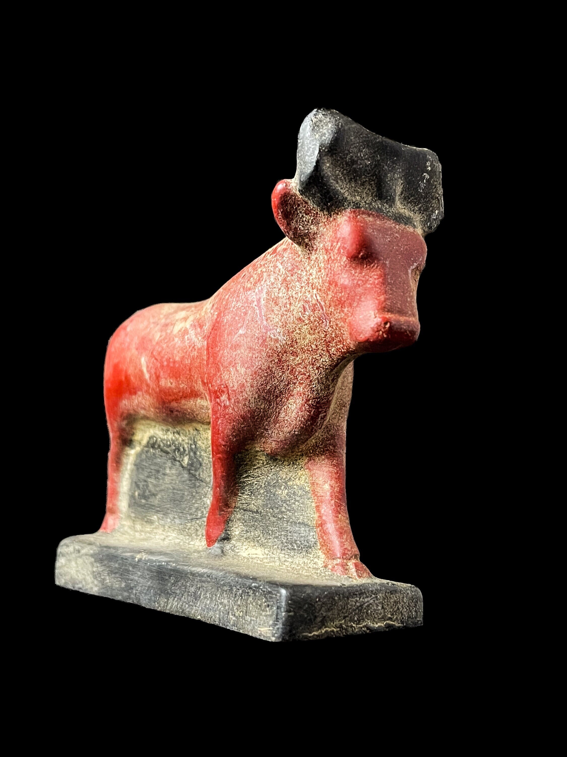 Mini statue - Handmade Goddess Hathor Statuette , Statue for the Egyptian Goddess Venus, cow Hathor art.