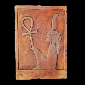 Stone statue for MAAT, Goddess Ma&#39;at statue, Ma&#39;at justice statue.