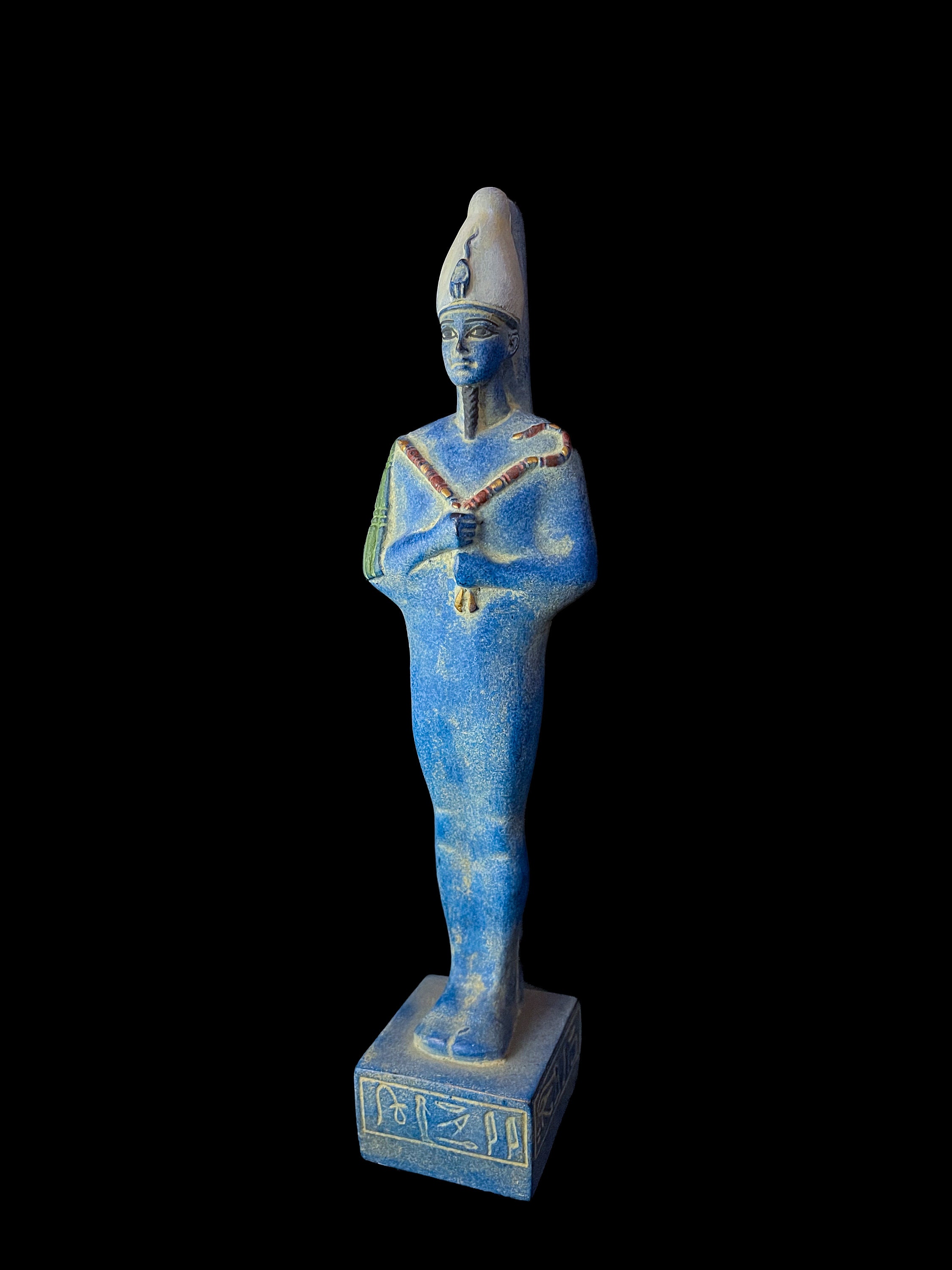 Orisis Color Basalt Egyptian God Osiris Statue: Natural Colors - Etsy
