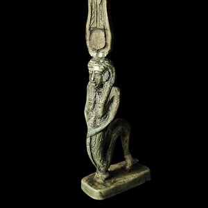 Goddess Hathor transformed Cobra Goddess with the Head of Egyptian Hathor for Ultimate Protection