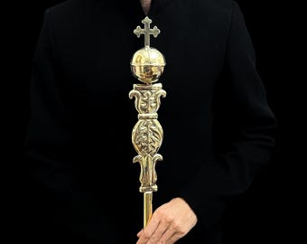 Handmade Egyptian Scepter Staff: Rare Master's Scepter