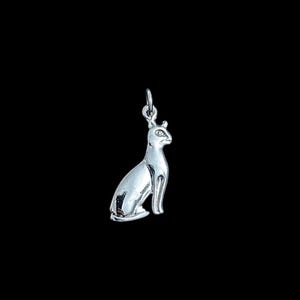 silver pendant for Bastet cat, Ancient Egyptian Goddess Bastet Amulet, Home decor statues made in Egypt, Cat Amulets