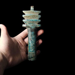 Djed, pilier Djed du dieu Osiris, amulettes égyptiennes, bijoux anciens, répliques égyptiennes, accessoires de reconstitution historique, djed vintage