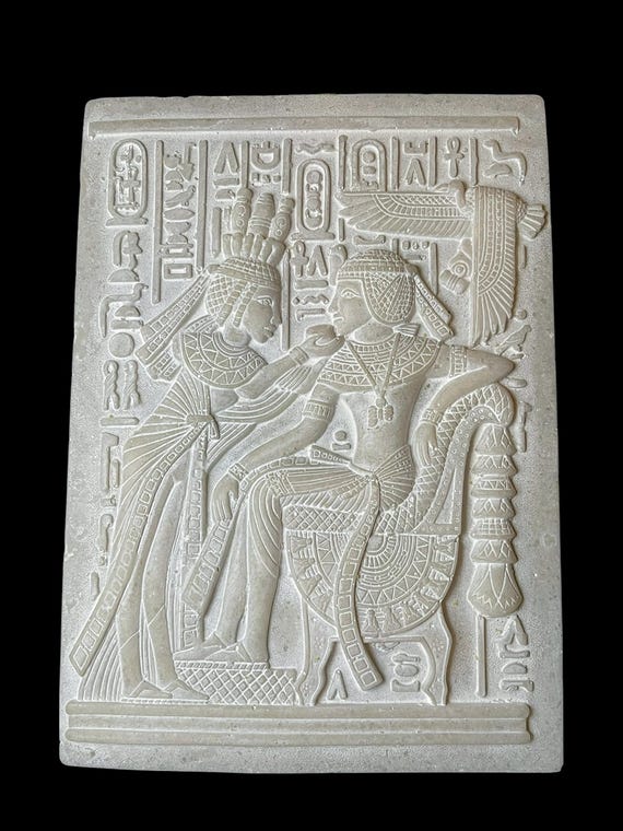 アラバスター製エジプト美術レリーフ：古代神話の室内装飾 - Etsy 日本
