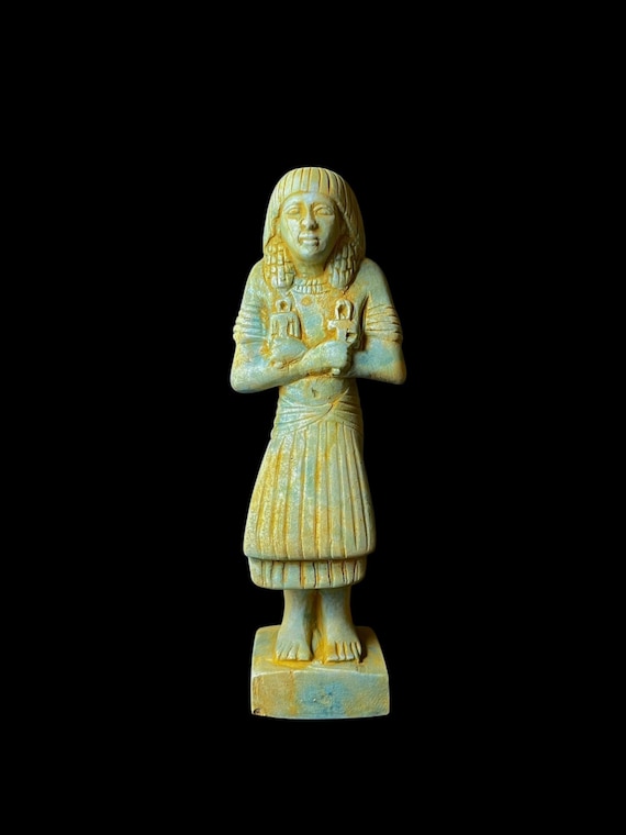 アンティーク　古代エジプト　ファラオ石像　置物 アンティーク 古代エジプト ファラオ石像 置物 - メルカリ