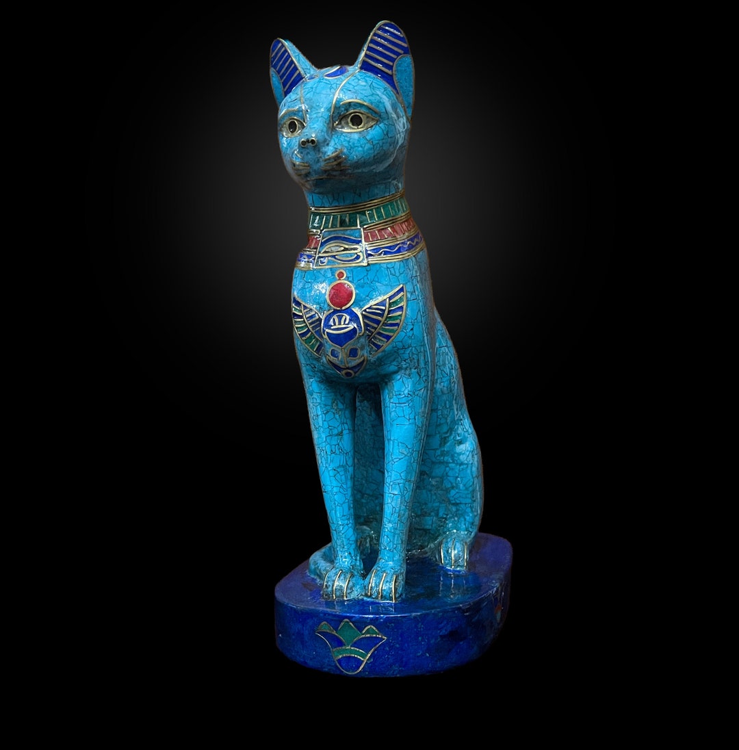 Egyptian Goddess Bastet Statue, the Egyptian Cat Bastet Made From
