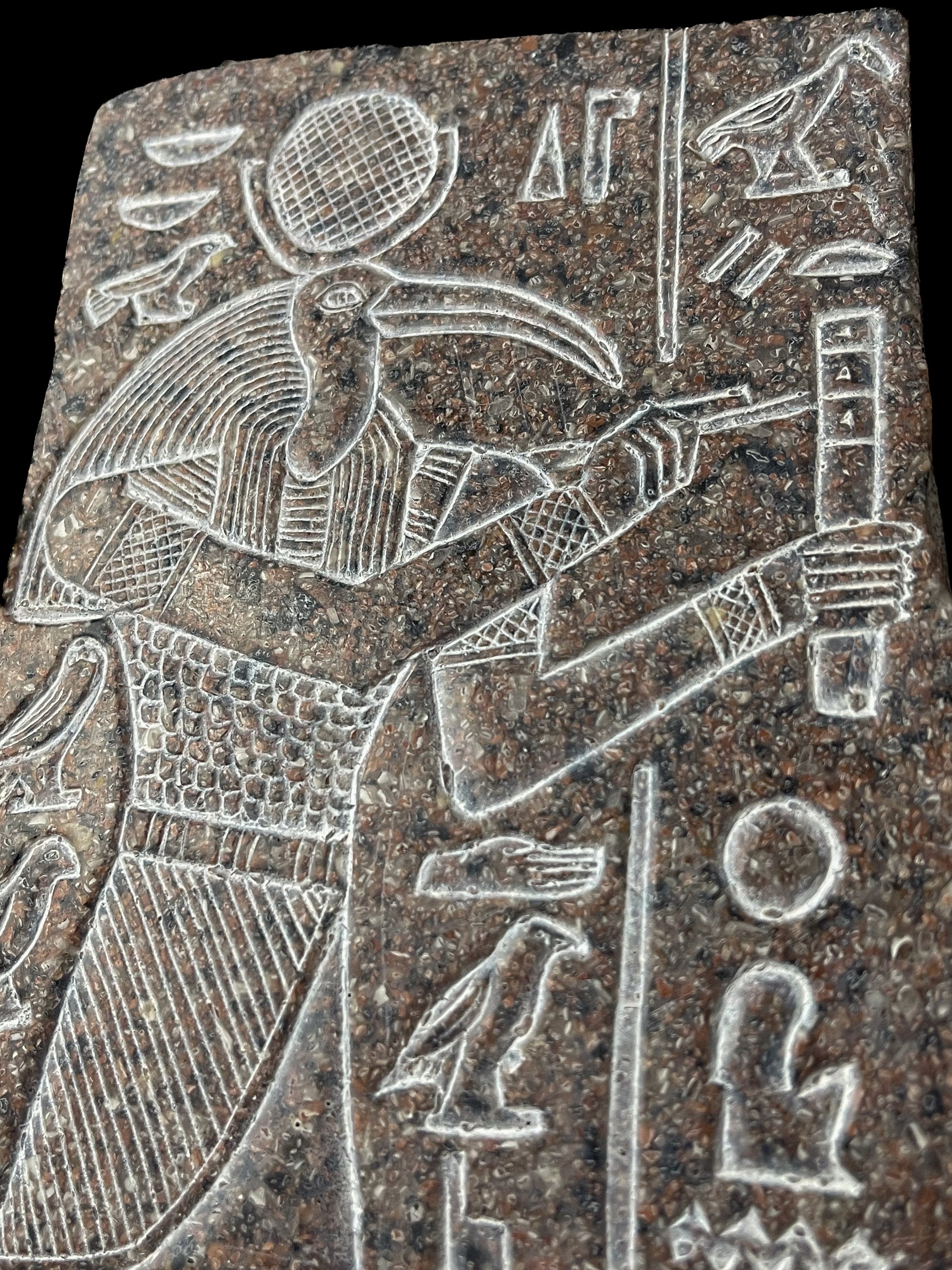 エジプト アートパネル レリーフ (レプリカ) エジプトの神トートの壁画レリーフ：古代の装飾 - Etsy 日本