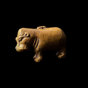 Egyptian Hippopotamus Amulet, The Hippo of Egypt, Egyptian Museum replica, statues made in Egypt