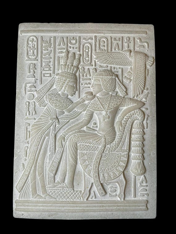 アラバスター製エジプト美術レリーフ：古代神話の室内装飾 - Etsy 日本