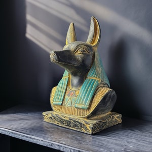 エジプト神アヌビスの石像 - 手作り古代エジプトの装飾 - Etsy 日本