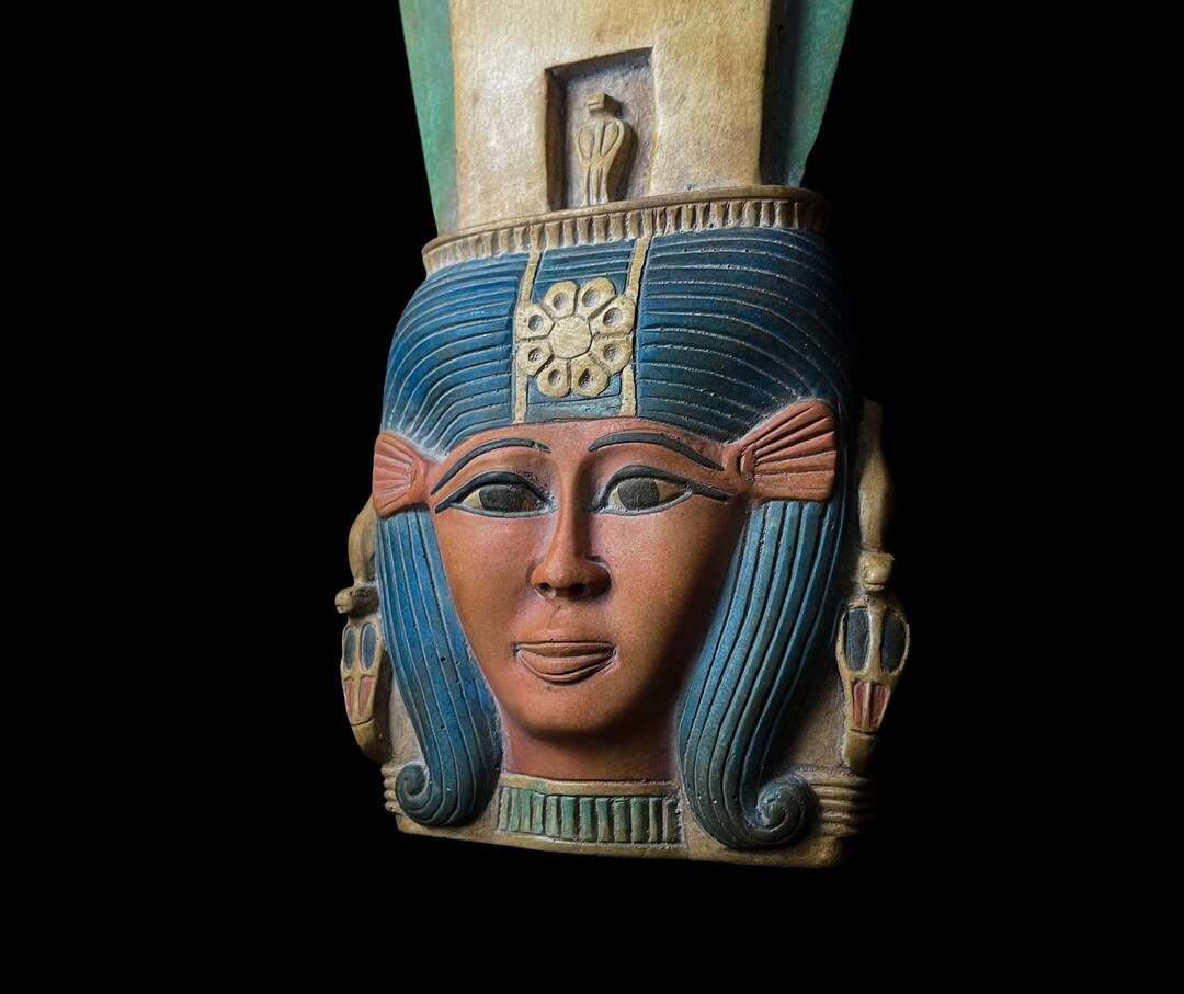 Beautiful Handmade Goddess Hathor Statuette , Statue for the Egyptian ...