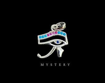 Sterling Silver Eye of Horus Pendant: Ancient Egyptian Amulet
