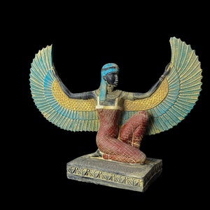 Estatua vintage de la diosa egipcia Isis, decoración única imagen 2