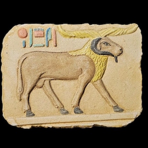 Ancient Egyptian Art reliefs made of stone, represent Egyptian mythology for Home decor, and Egyptian Wall Paintings.