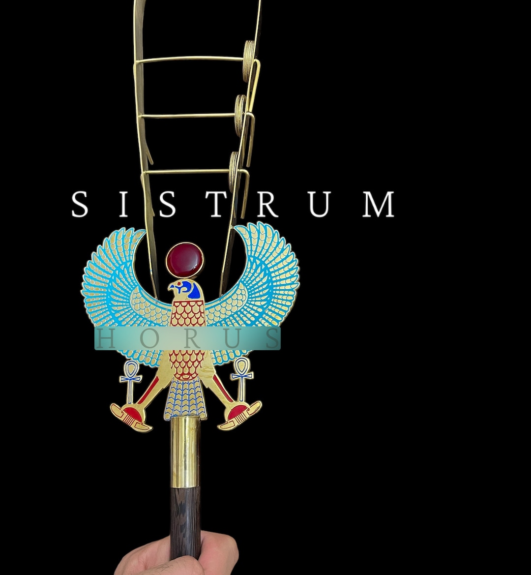God Horus Sistrum: Ancient Egyptian Musical Instrument - Etsy