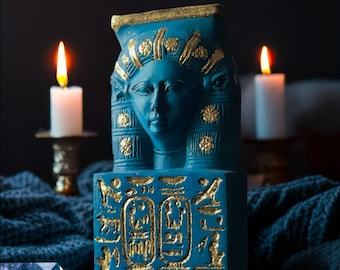 Manifest Handmade Goddess Hathor Statuette , Statue for the Egyptian Goddess Venus
