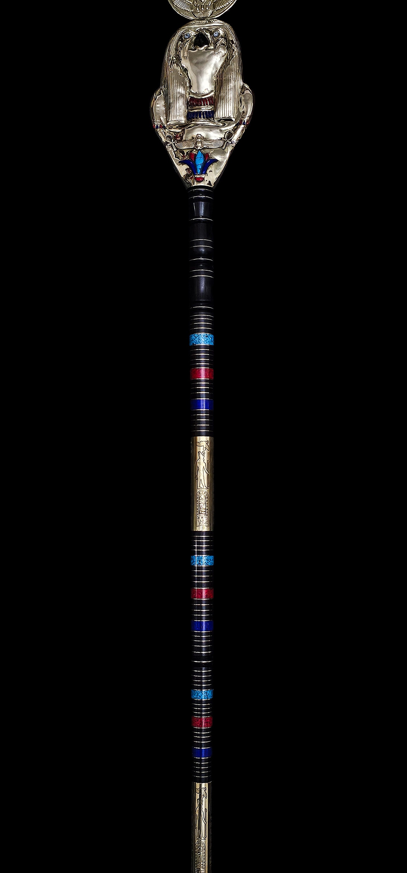 150cm Abanus Wood Was Scepter: Egyptian God Horus Power Staff - Etsy