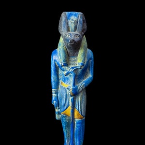 Egyptian God Anubis statue, Egyptian jackal statue, Anubis collectible, Egyptian mythology statue, Anubis figurine.