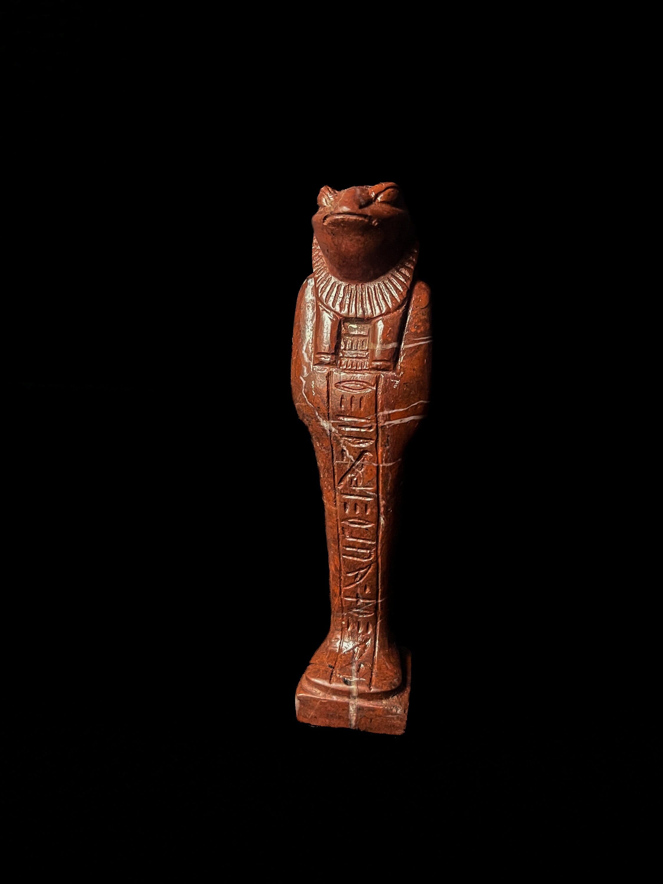 ジャスパー女神ヘケト像：古代エジプトの豊穣の神 - Etsy 日本