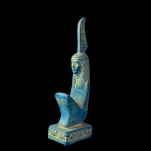 Stone statue for MAAT, Goddess Ma&#39;at statue, Ma&#39;at justice statue.