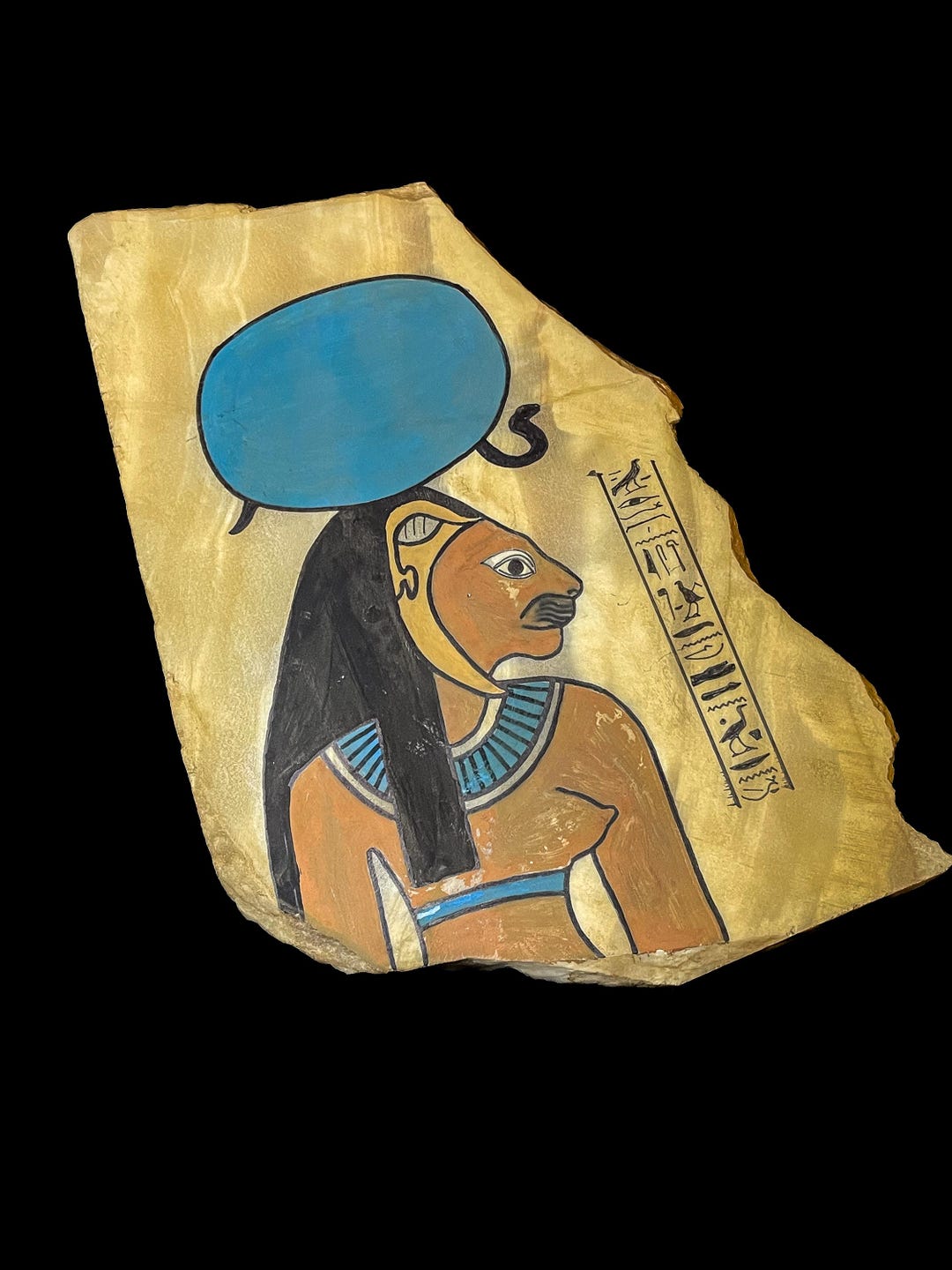 Goddess Sekhmet Wall Relief: Ancient Egyptian Art - Etsy