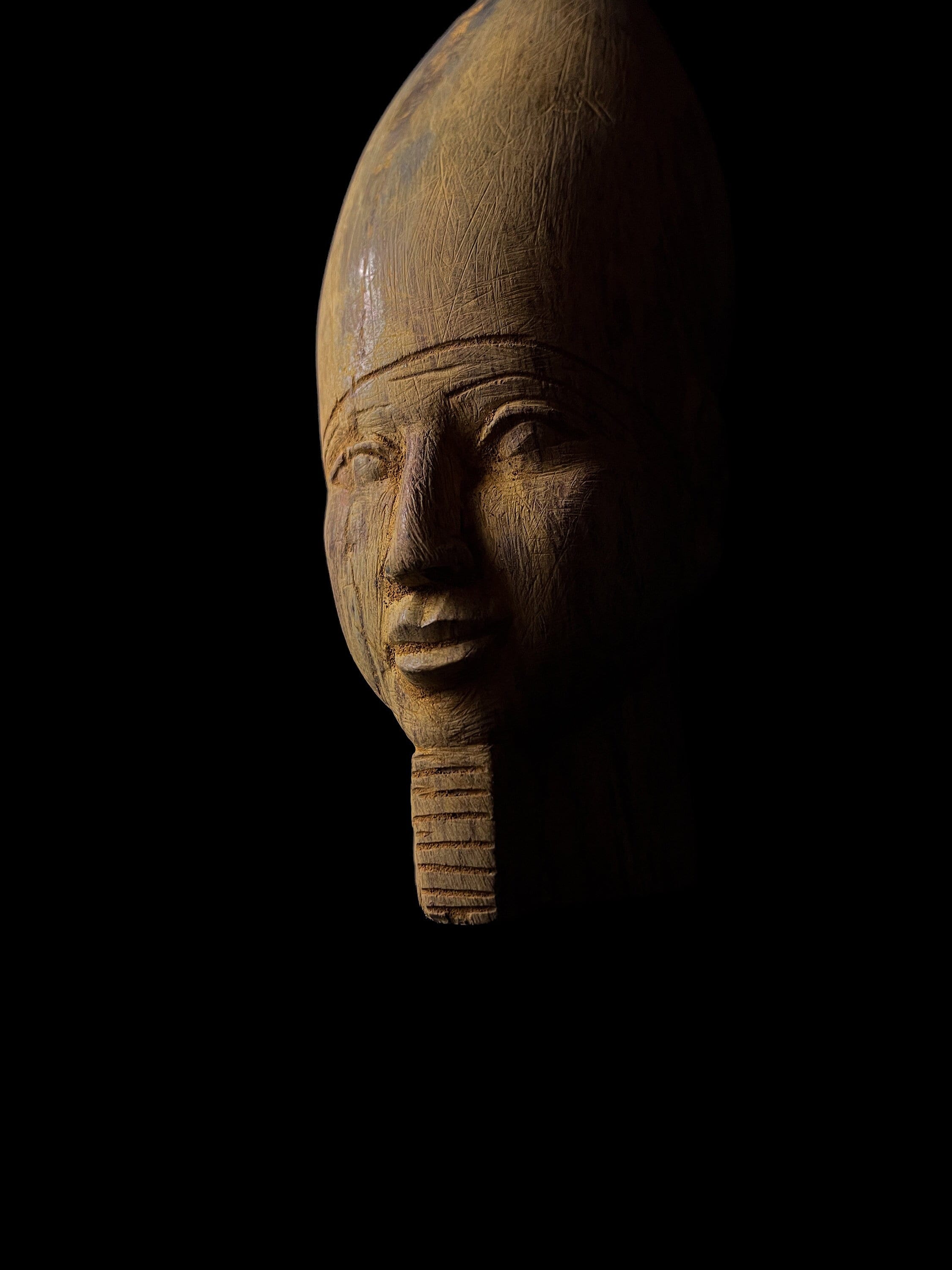 Head of menkaure, statue for Pharaoh menkaure , Egyptian statue made in Egypt, Egyptian replica artifact from Ancient Egypt.