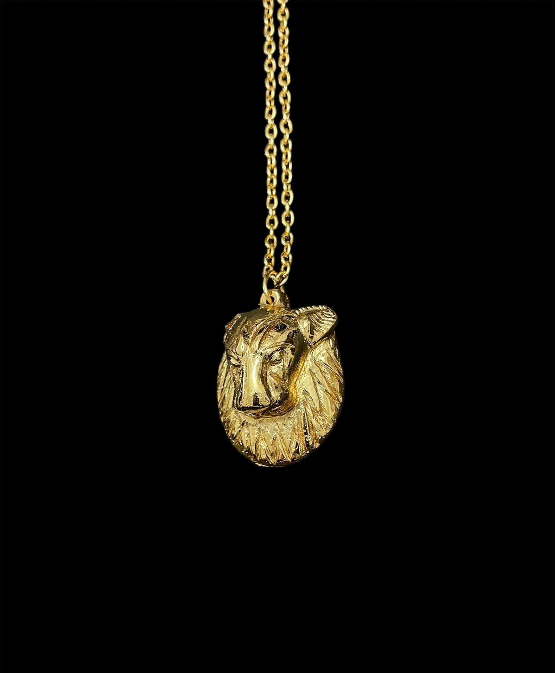 Goddess Sekhmet Pectoral - Sekhmet pendant necklace, Pectoral for Sekhmet Goddess, 24k Gold Plating Necklace
