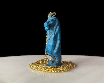 Egyptian goddess Taweret Amulet, God Sobek, magical artifacts, Egyptian decor statue, Egyptian Antiques, ancient Egyptian hippo goddess